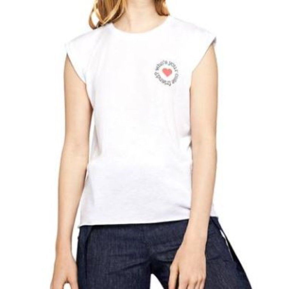 BCBGeneration Graphic Sleeveless Muscle Tank